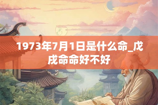 1973年7月1日是什么命_戊戌命命好不好 1973年7月1日是什么命_戊戌命命好不好