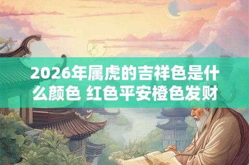 2026年属虎的吉祥色是什么颜色 红色平安橙色发财