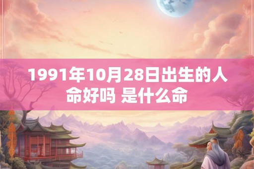 1991年10月28日出生的人命好吗 是什么命