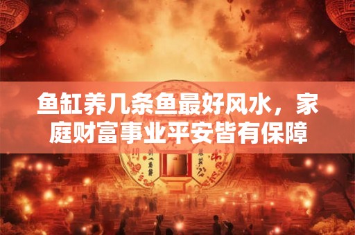 鱼缸养几条鱼最好风水，家庭财富事业平安皆有保障