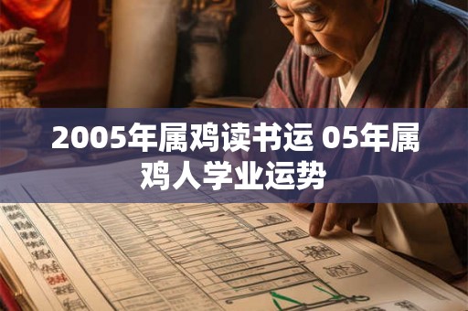 2005年属鸡读书运 05年属鸡人学业运势