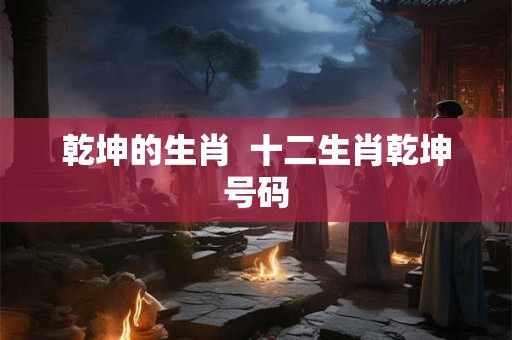 乾坤的生肖 十二生肖乾坤号码 乾坤的生肖 十二生肖乾坤号码