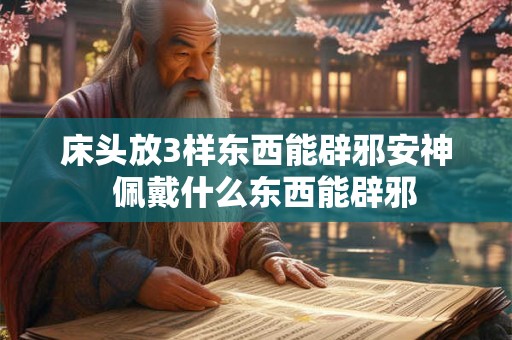 床头放3样东西能辟邪安神  佩戴什么东西能辟邪