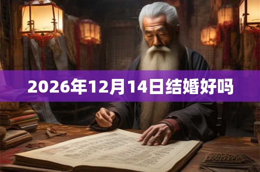 2026年12月14日结婚好吗