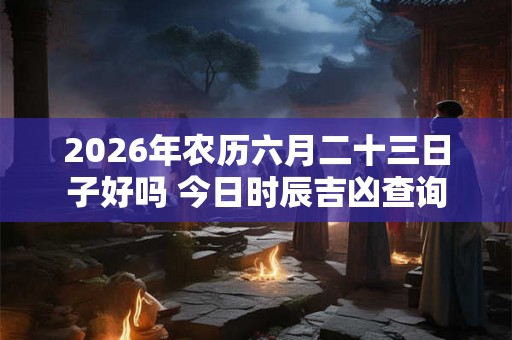 2026年农历六月二十三日子好吗 今日时辰吉凶查询