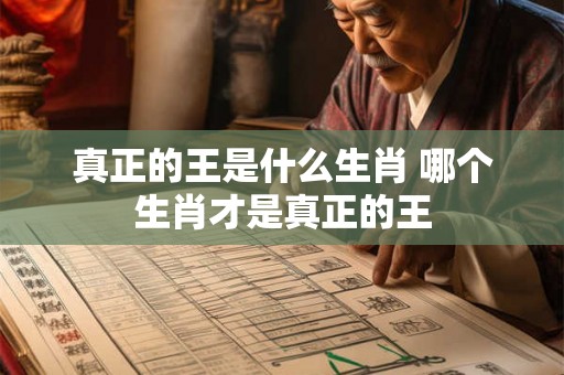 真正的王是什么生肖 哪个生肖才是真正的王