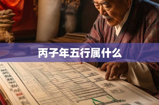丙子年五行属什么