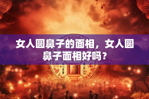 女人圆鼻子的面相，女人圆鼻子面相好吗？