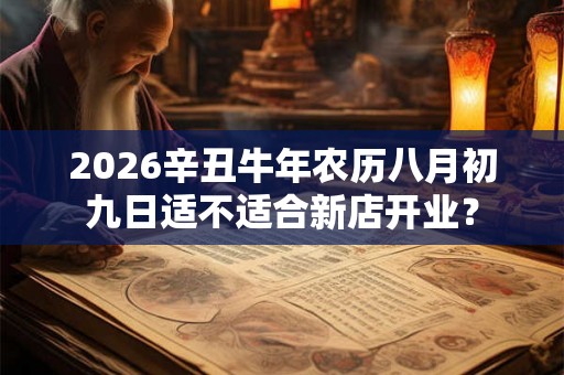 2026辛丑牛年农历八月初九日适不适合新店开业？