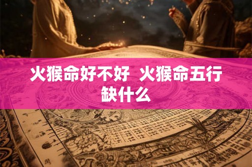 火猴命好不好  火猴命五行缺什么