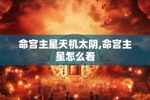 命宫主星天机太阴,命宫主星怎么看