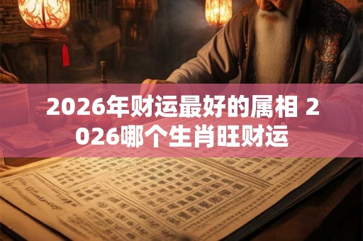 2026年财运最好的属相 2026哪个生肖旺财运 2026年财运最好的属相 2026哪个生肖旺财运