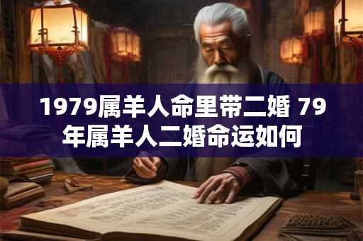 1979属羊人命里带二婚 79年属羊人二婚命运如何