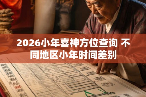 2026小年喜神方位查询 不同地区小年时间差别