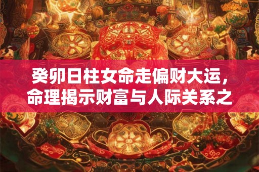 癸卯日柱女命走偏财大运,命理揭示财富与人际关系之道 癸卯日柱女命走偏财大运,命理揭示财富与人际关系之道