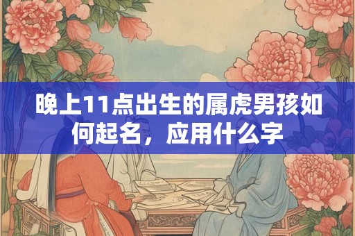 晚上11点出生的属虎男孩如何起名,应用什么字 晚上11点出生的属虎男孩如何起名,应用什么字