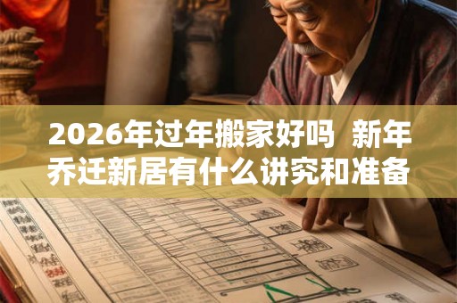 2026年过年搬家好吗  新年乔迁新居有什么讲究和准备的