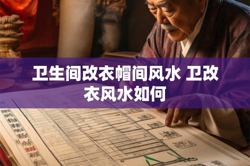 卫生间改衣帽间风水 卫改衣风水如何