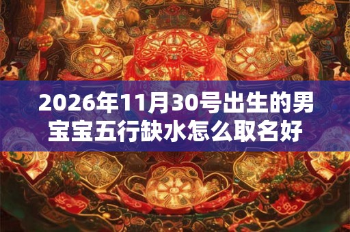 2026年11月30号出生的男宝宝五行缺水怎么取名好