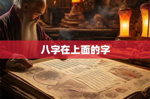 八字在上面的字