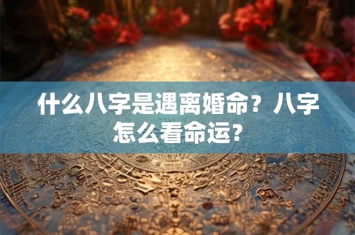 什么八字是遇离婚命？八字怎么看命运？