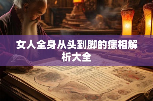 女人全身从头到脚的痣相解析大全