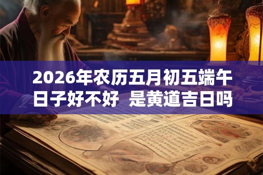 2026年农历五月初五端午日子好不好  是黄道吉日吗