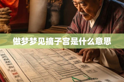 做梦梦见摘子宫是什么意思