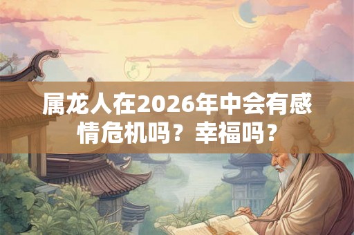 属龙人在2026年中会有感情危机吗？幸福吗？