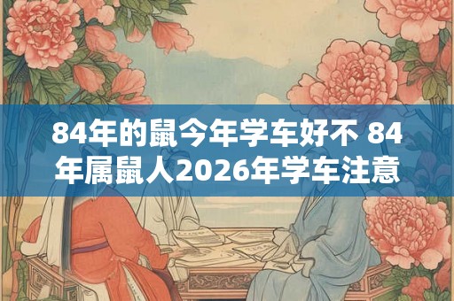 84年的鼠今年学车好不 84年属鼠人2026年学车注意事项