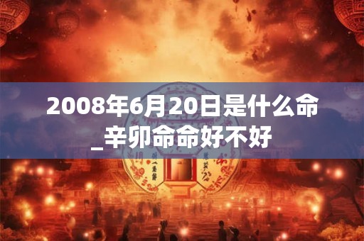 2008年6月20日是什么命_辛卯命命好不好 2008年6月20日是什么命_辛卯命命好不好