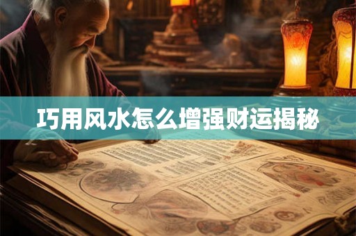 巧用风水怎么增强财运揭秘