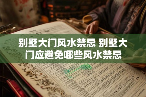 别墅大门风水禁忌 别墅大门应避免哪些风水禁忌