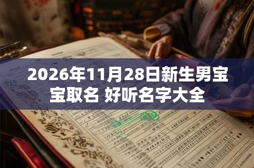 2026年11月28日新生男宝宝取名 好听名字大全