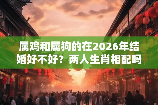属鸡和属狗的在2026年结婚好不好？两人生肖相配吗？