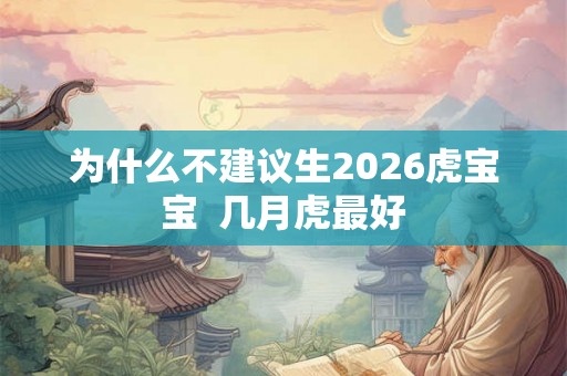 为什么不建议生2026虎宝宝  几月虎最好