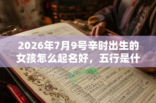 2026年7月9号辛时出生的女孩怎么起名好，五行是什么？