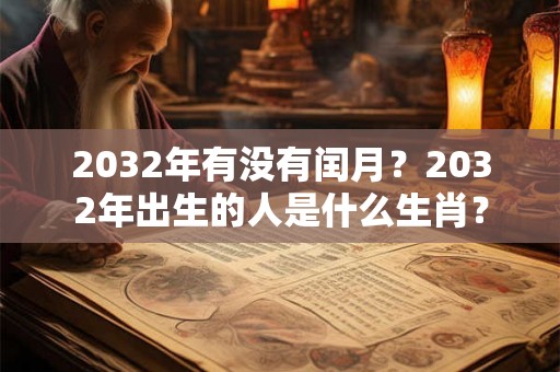 2032年有没有闰月?2032年出生的人是什么生肖? 2032年有没有闰月?2032年出生的人是什么生肖?