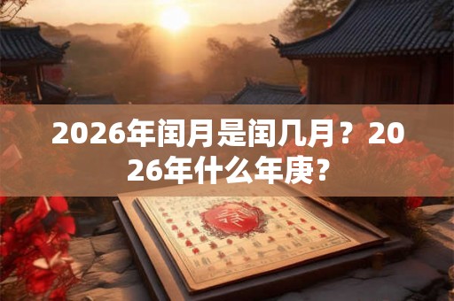 2026年闰月是闰几月?2026年什么年庚? 2026年闰月是闰几月?2026年什么年庚?