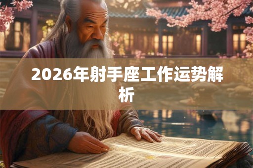 2026年射手座工作运势解析