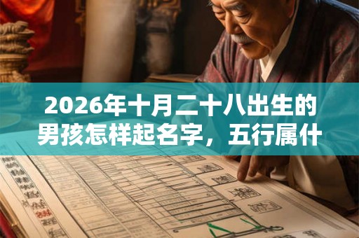 2026年十月二十八出生的男孩怎样起名字,五行属什么 2026年十月二十八出生的男孩怎样起名字,五行属什么