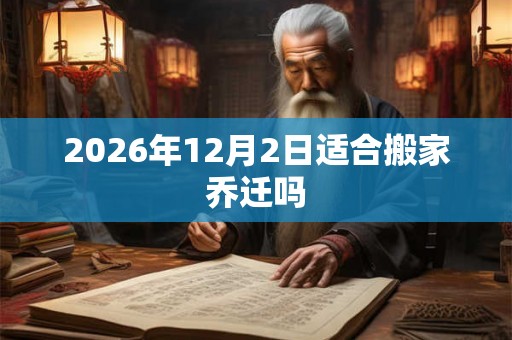 2026年12月2日适合搬家乔迁吗