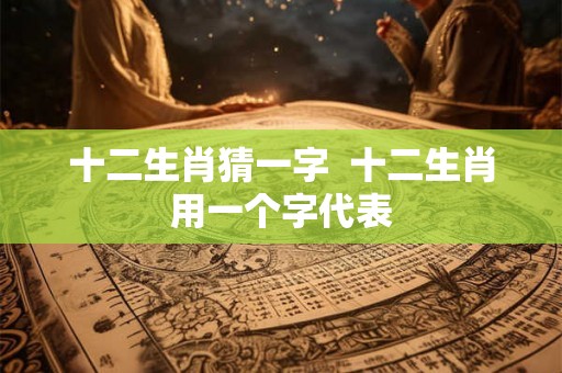 十二生肖猜一字 十二生肖用一个字代表 十二生肖猜一字 十二生肖用一个字代表