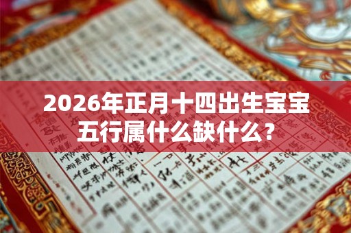 2026年正月十四出生宝宝五行属什么缺什么？