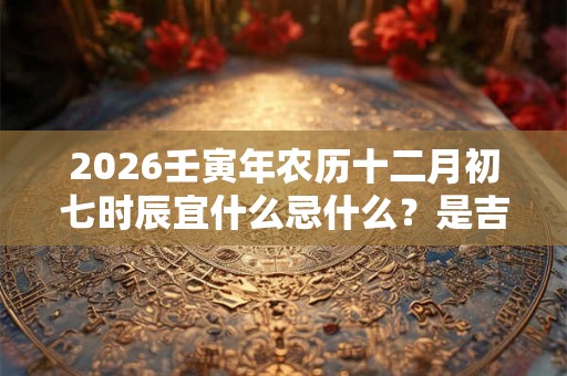 2026壬寅年农历十二月初七时辰宜什么忌什么？是吉还是凶？