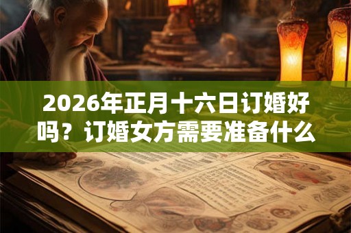 2026年正月十六日订婚好吗？订婚女方需要准备什么？
