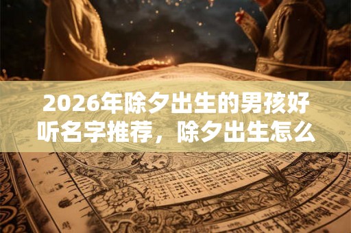 2026年除夕出生的男孩好听名字推荐，除夕出生怎么取名？