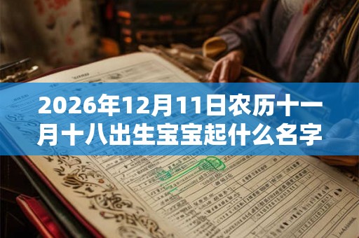 2026年12月11日农历十一月十八出生宝宝起什么名字最好