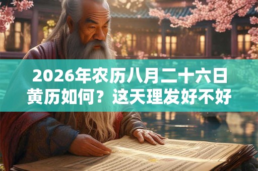 2026年农历八月二十六日黄历如何？这天理发好不好？
