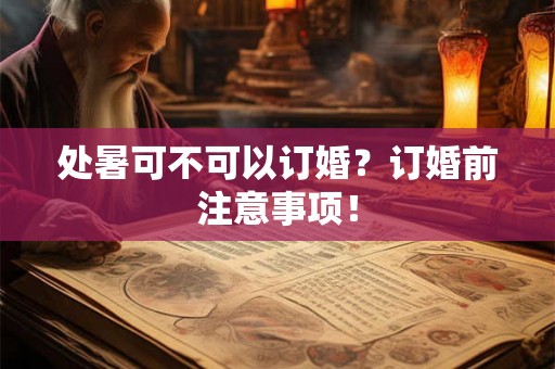 处暑可不可以订婚?订婚前注意事项! 处暑可不可以订婚?订婚前注意事项!